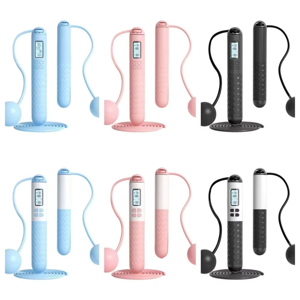 Useful Cordless Ropeless Jump Rope with Counter Anti-Skid Counting Skipping Rope Weight Loss Smart Digital Skip Rope Home Use