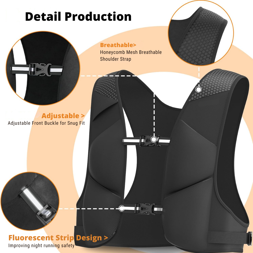 Reflective Fitness Weighted Vest