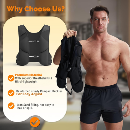 Reflective Fitness Weighted Vest