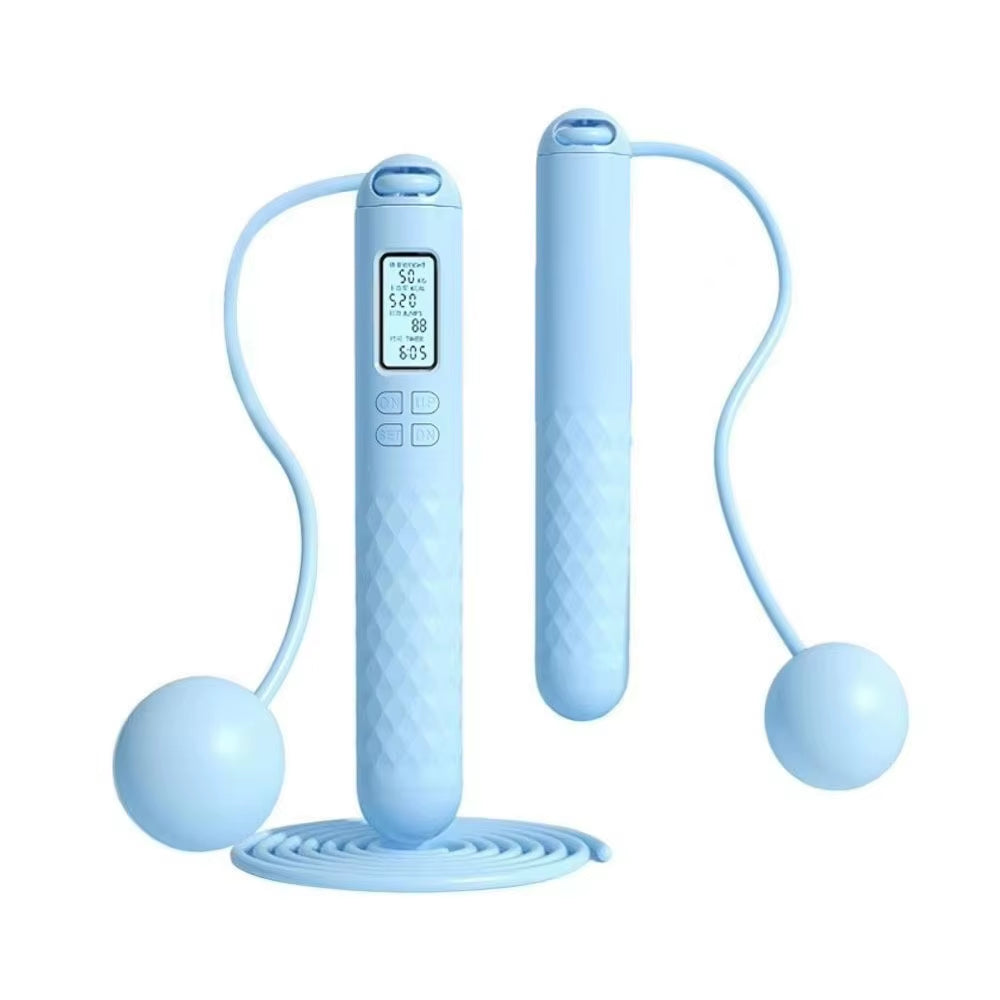 Useful Cordless Ropeless Jump Rope with Counter Anti-Skid Counting Skipping Rope Weight Loss Smart Digital Skip Rope Home Use