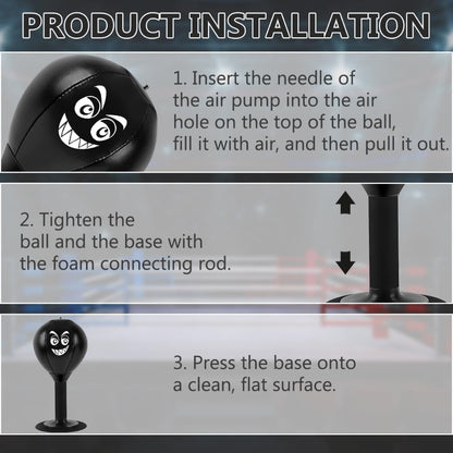 Desktop Punching Bag – Stress Relief Punch Ball with Suction Cup
