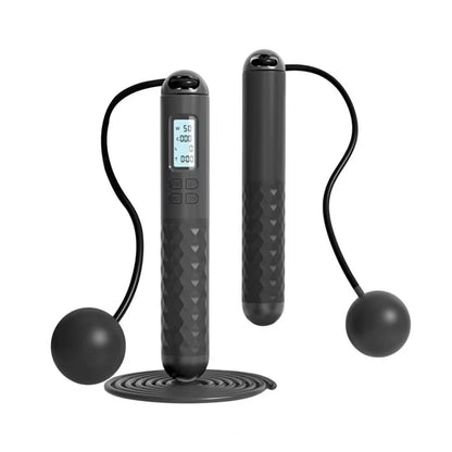 Useful Cordless Ropeless Jump Rope with Counter Anti-Skid Counting Skipping Rope Weight Loss Smart Digital Skip Rope Home Use
